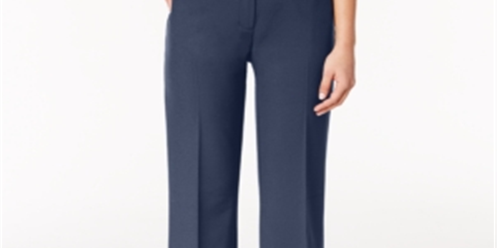 Alfani Women's Curvy Bootcut Pants Blue Size 0 Petieetite