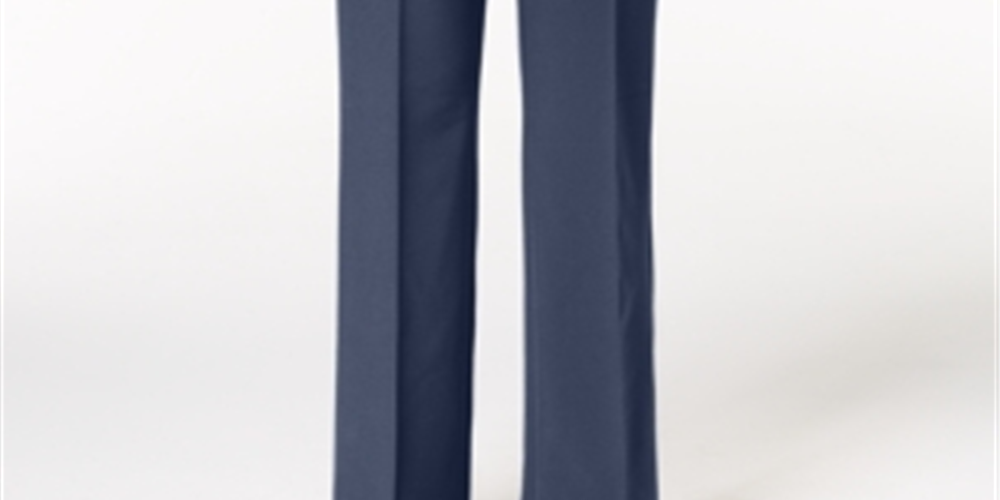 Alfani Women's Curvy Bootcut Pants Blue Size 0 Petieetite