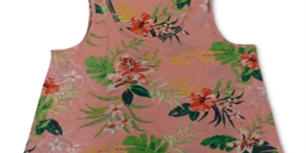 Style & Co Women's Printed Asymmetrical Hem Tank Pink Size XXL