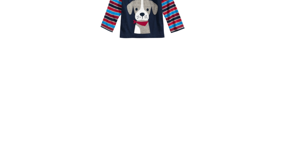 First Impressions Baby Boy's Layered Look Puppy-Print T-Shirt Blue Size 18 Months