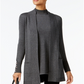 JM Collection Petite Sleeveless Mock Neck Sweater Gray Size Petite XL