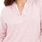 Style & Co Women's Stripe Hoodie Pink Size Small