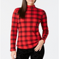 Charter Club Women's Cotton Plaid Top Red Size X-Large
