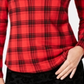 Charter Club Women's Cotton Plaid Top Red Size X-Large
