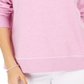 Style & Co Women's Contrast-Stitched Sweatshirt Pink Size X-Small