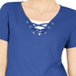 Karen Scott Women's Lace-up Layered-Look Top Blue Size Small