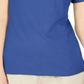 Karen Scott Women's Lace-up Layered-Look Top Blue Size Small