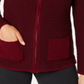 Karen Scott Women's Textured Zip-Front Cardigan Red Size Medium