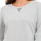 Karen Scott Women's Sport Contrast-Hem Sweatshirt Gray Size Small