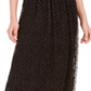 Bar III Women's Lace-Overlay Midi Skirt Black Size XX-Small