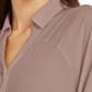 Alfani Women's Roll-Tab Tunic Shirt Pink Size Medium