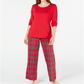 Family Pajamas Women's Mix It Brinkley Plaid Set Red Size L