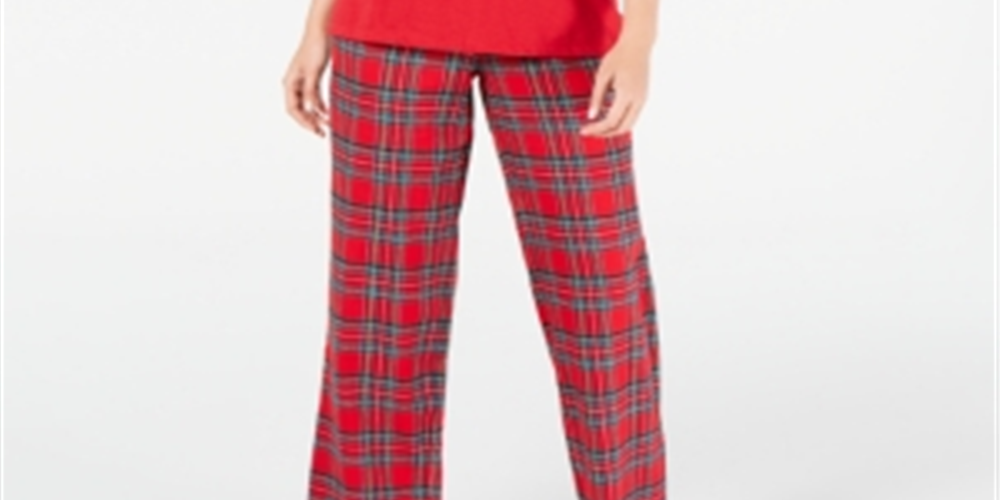 Family Pajamas Women's Mix It Brinkley Plaid Set Red Size L