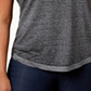 Style & Co Women's Plus V Neck Short Sleeves T-Shirt Gray Size 0X