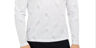 Alfani Men's Paisley Graphic Shirts White Size XXX-Large