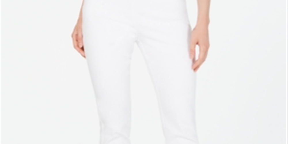 Charter Club Women's Chelsea Stretch Twill Pants White Size 16