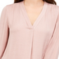 Alfani Women's V Neck Top Pink Size M