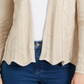Charter Club Women's Open-Front Cardigan Brown Size X-Small