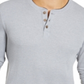 Club Room Men's Henley Shirts Gray Size Small