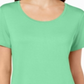JM Collection Women's Scoop Neck Top Green Size X-Large