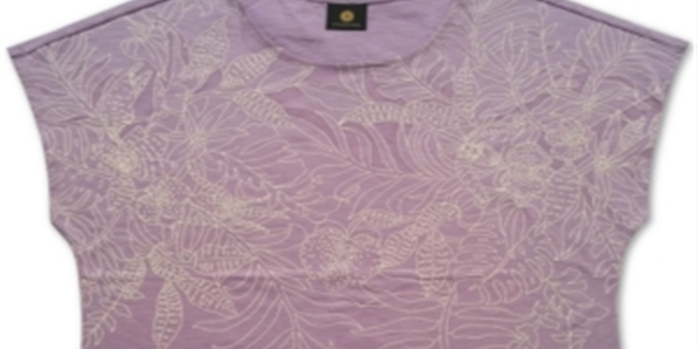JM Collection Women's Embroidered Top Purple Size Medium
