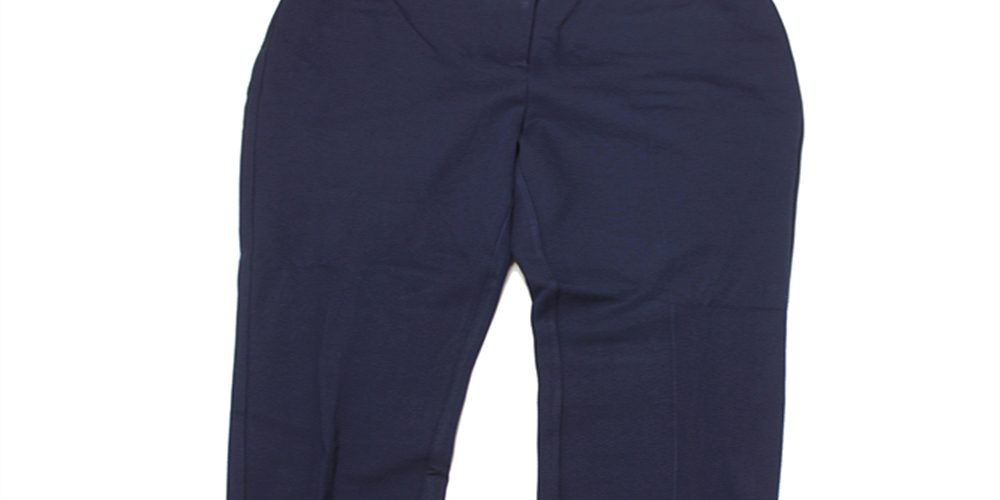 INC International Concepts Women's Modern Solid Skinny Ankle Pants Blue Size 2 Petite