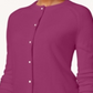 Karen Scott Women's Luxsoft Button Cardigan Purple Size Petite