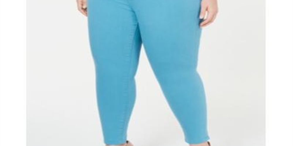 Celebrity Women's Plus Colo Skinny Jeans Denim Mid-Rise Blue Size 20