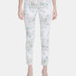 Calvin Klein Women's Mid Rise Floral Pants Pink Size 16