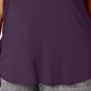 Alfani Women's Plus Satin-Trim High-Low T-Shirts Dark Fig Size 0X