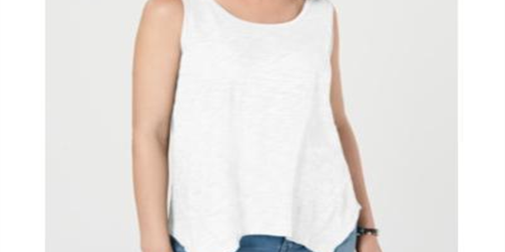 Style & Co Women's Sleeveless Trapeze Top White Size X-Small