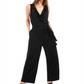 Alfani Women's Ruffled Jumpsuit Black Size Petite XL