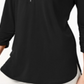 JM Collection Women's Zipper-Trim 3/4-Sleeve Top Green Size X-Large