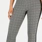 INC International Concepts Women's Glen Plaid Tummy Control High Rise Comfort Leggings Black Size Small
