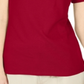 Karen Scott Women's Lace up Layered Look Top Red Size Small