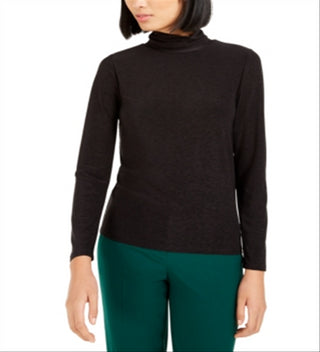 Bar III Women's Turtleneck Top Black Size Small