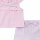 Tommy Hilfiger Girl's Angel Sleeve Casual Shorts Pink Size 6-9 Months