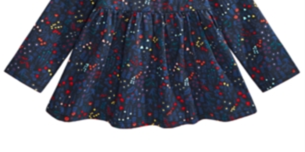 First Impressions Baby Girl's Holiday Floral Tunic T-Shirt Black Size 12MOS