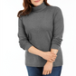 Karen Scott Women's Cotton Turtleneck Top Gray Size Petite L