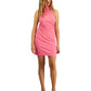 Bar III Women's Asymmetrical Bodycon Sheath Dress Pink Size Medium