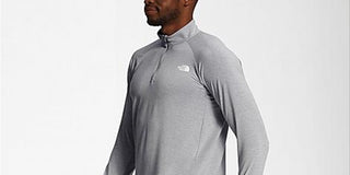 The North Face Men's Wander Quarter Zip Top Gray Size Small