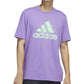 adidas Men's Short Sleeve Logo Graphic T-Shirt Purple Size XX-Large