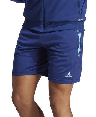 adidas Men's Tiro Lightweight Three Stripe 8 Track Shorts Blue Size XX-Large