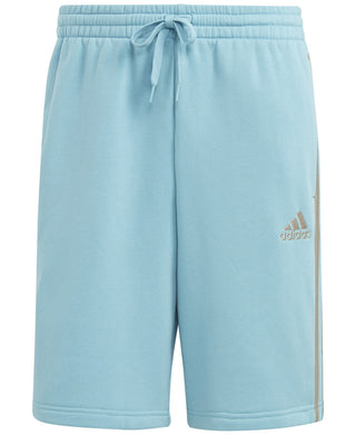 adidas Men's 3 Stripes 10 Fleece Shorts Blue Size X-Large
