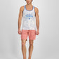 Sun + Stone Men's Surf Shop Regular Fit Graphic Tank Blue  Size Small