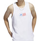 adidas Men's American Flag Tank White Size X-Large