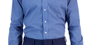 Club Room Men's Regular Fit Ditto Plaid Dress Shirt Blue Size 14X32X33