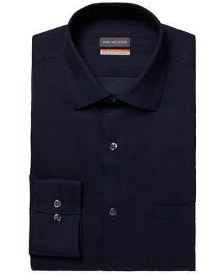 Van Heusen Men's Stain Shield Regular Fit Dress Shirt Blue Size 15X32X33