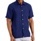 Club Room Men's 100% Linen Shirt Blue Size Small