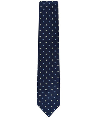 Tommy Hilfiger Men's Classic Floral Medallion Neat Tie Blue Size Regular
